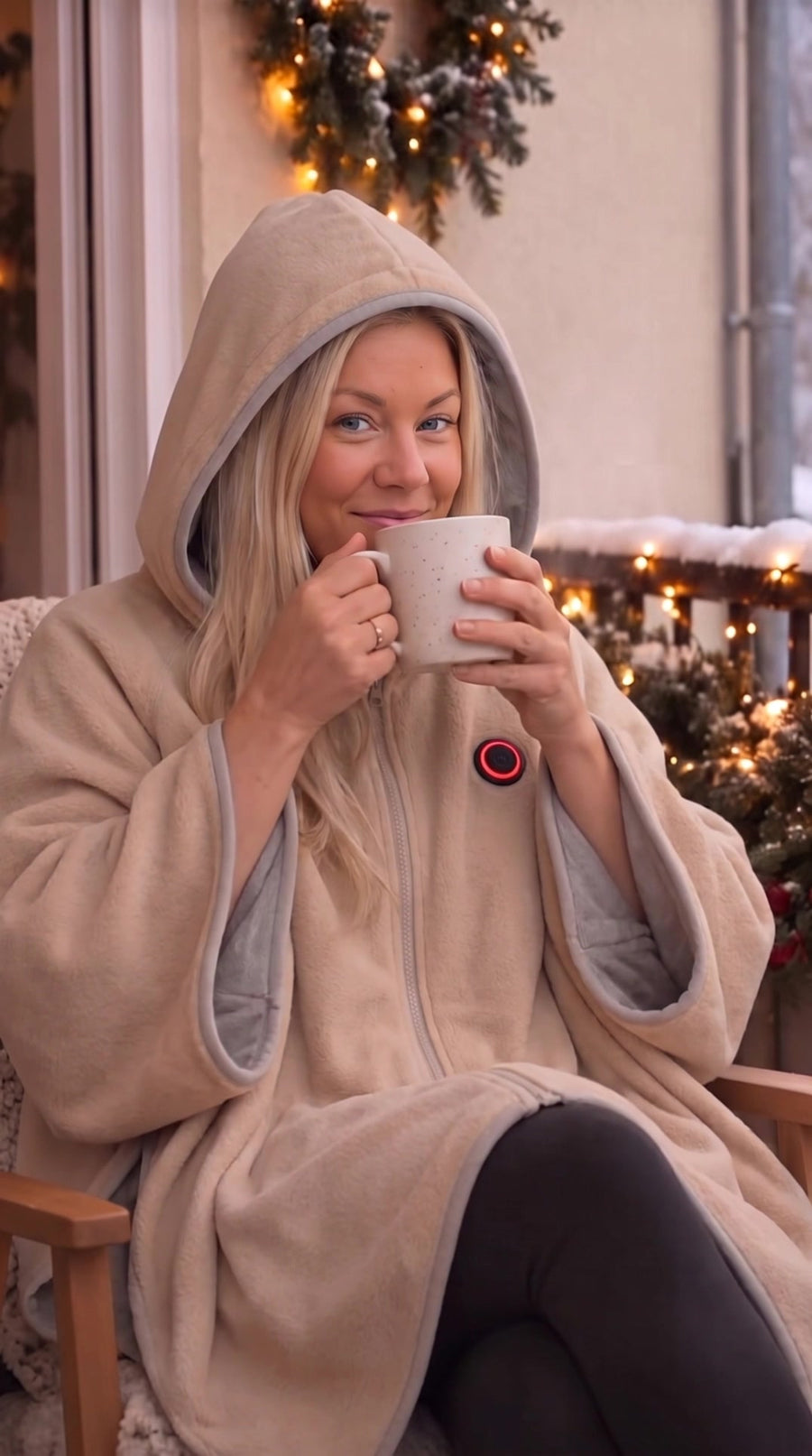 WarmHug™ Heated Poncho Blanket