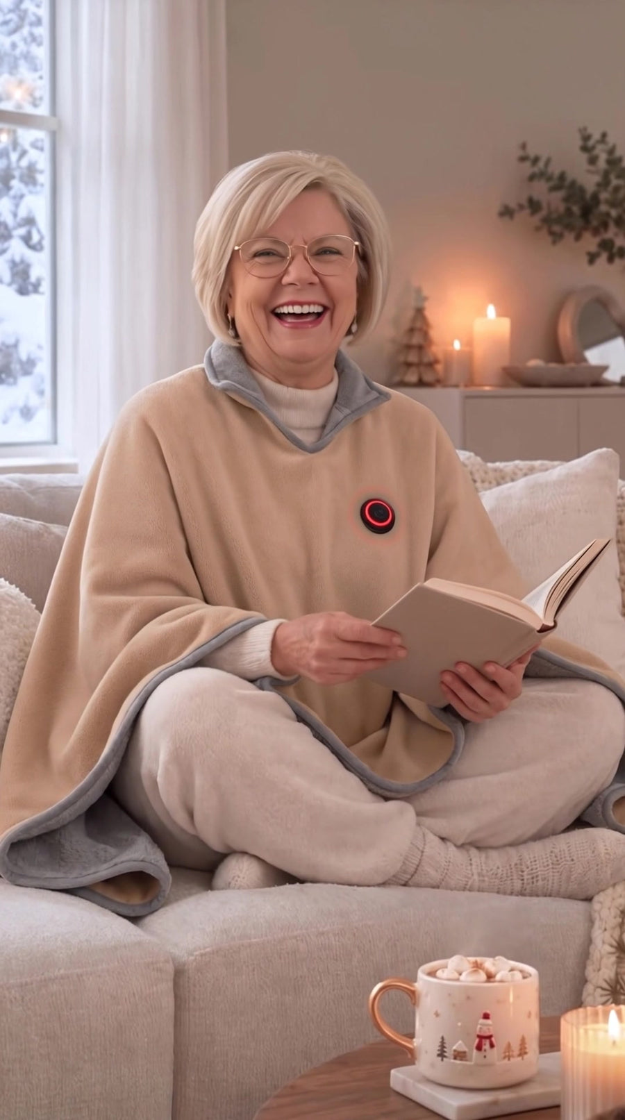 WarmHug™ Heated Poncho Blanket