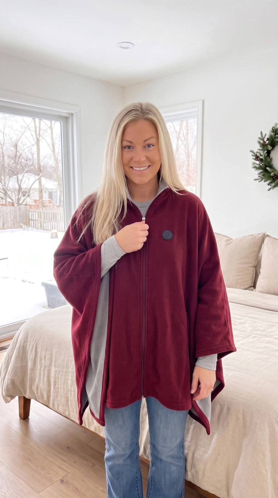 WarmHug™ Heated Poncho Blanket